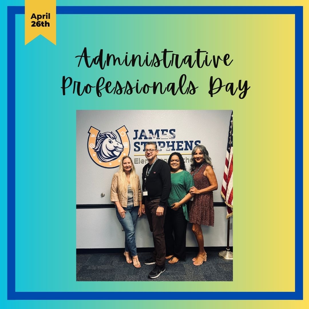 JSEMustangs's tweet photo. Please join us in recognizing Lo, Joseph, Iris, and Edda today on Administrative Professionals Day! Thank you for all of your hard work and keeping us up and running! There is no "SUB-stitute" for you all! #jsemustangs https://t.co/ructDFhcJk