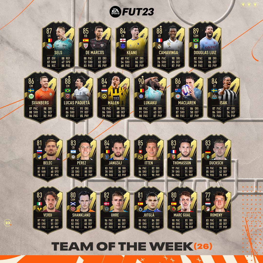 ntr0py1_'s tweet photo. content for 1 pm ✅

TOTS Loading Screen Blue Now 🥶

TOTW 26 live check out that LB Camavinga 🇫🇷 

upgrades
- 85+ Pick 
- Ligue 1 75+ x11 Upgrade 
- 86+ Upgrade 🔁
- 82+ x10 🔁

Daily Login reminder 🫡

Objectives 
- Silver Stars Wright
- Silver Beasts 

#FIFA23 https://t.co/dhP2HjBYNv