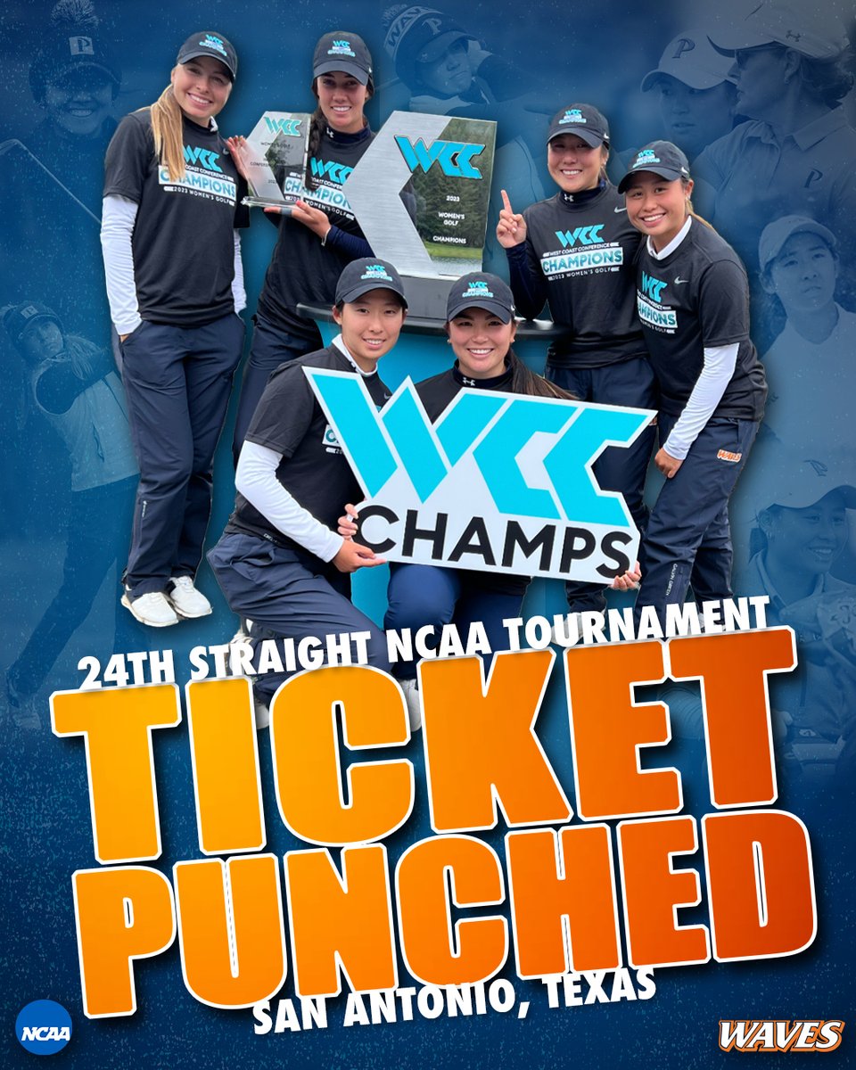 PepperdineWGOLF's tweet photo. LET'S DANCE WAVES! 

Pepperdine is the #3 seed at the NCAA San Antonio Regional. 

#WavesUp https://t.co/wj8WiZ8f75