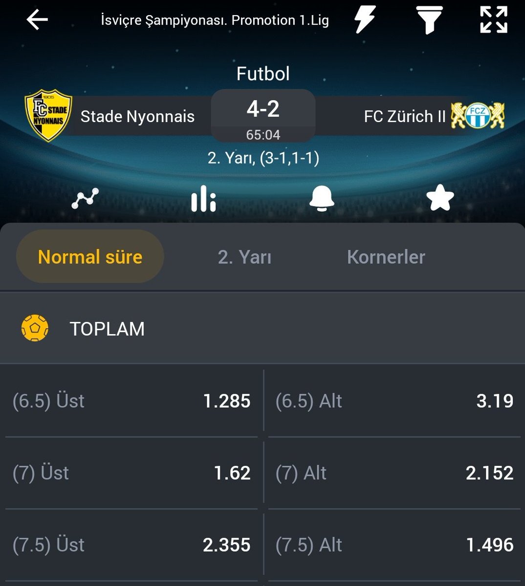 🎁3.300 TL İlk Yatırım Bonusu
✅7/24 Hızlı Para Çekme / Yatırma

Burada güvendesiniz...
Yeni Üyelik↙️
️bit.ly/megapariwip

Toplam Gol 7 ve 7.5 Gol Üst...
Bol Şanslar Dilerim...
