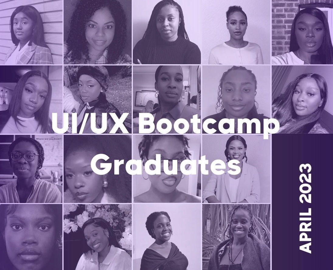 blckgirlsintech's tweet photo. We are thrilled to share that our latest cohort of students just graduated from our UI/UX Bootcamp last week Thursday! 
Congratulations to all the graduates on completing this intensive program and gaining valuable skills in user interface and experience design #BGIT #UXUIdesign https://t.co/7wys3vtIi4