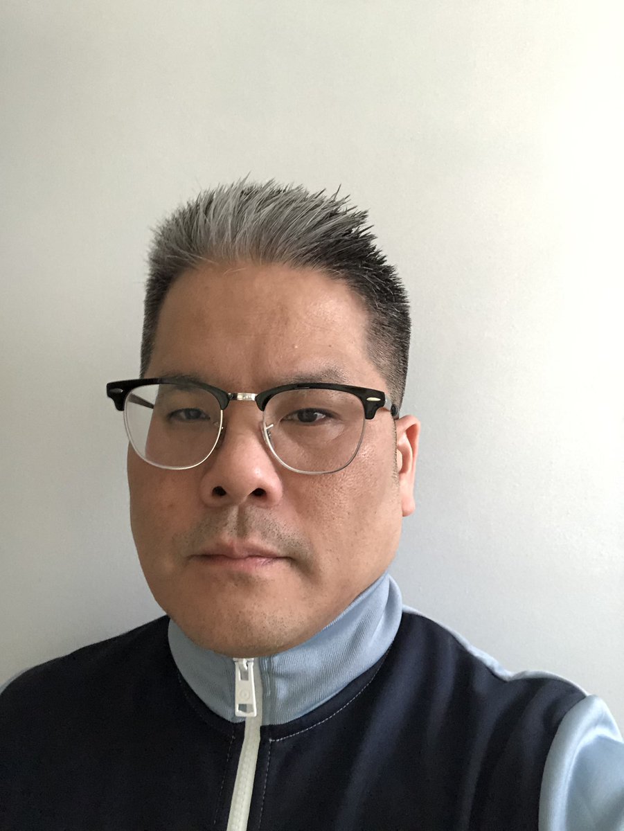 Changingman72's tweet image. #TrackTop weather + end-of-term haircut. #AsianHaircutNo5 😀