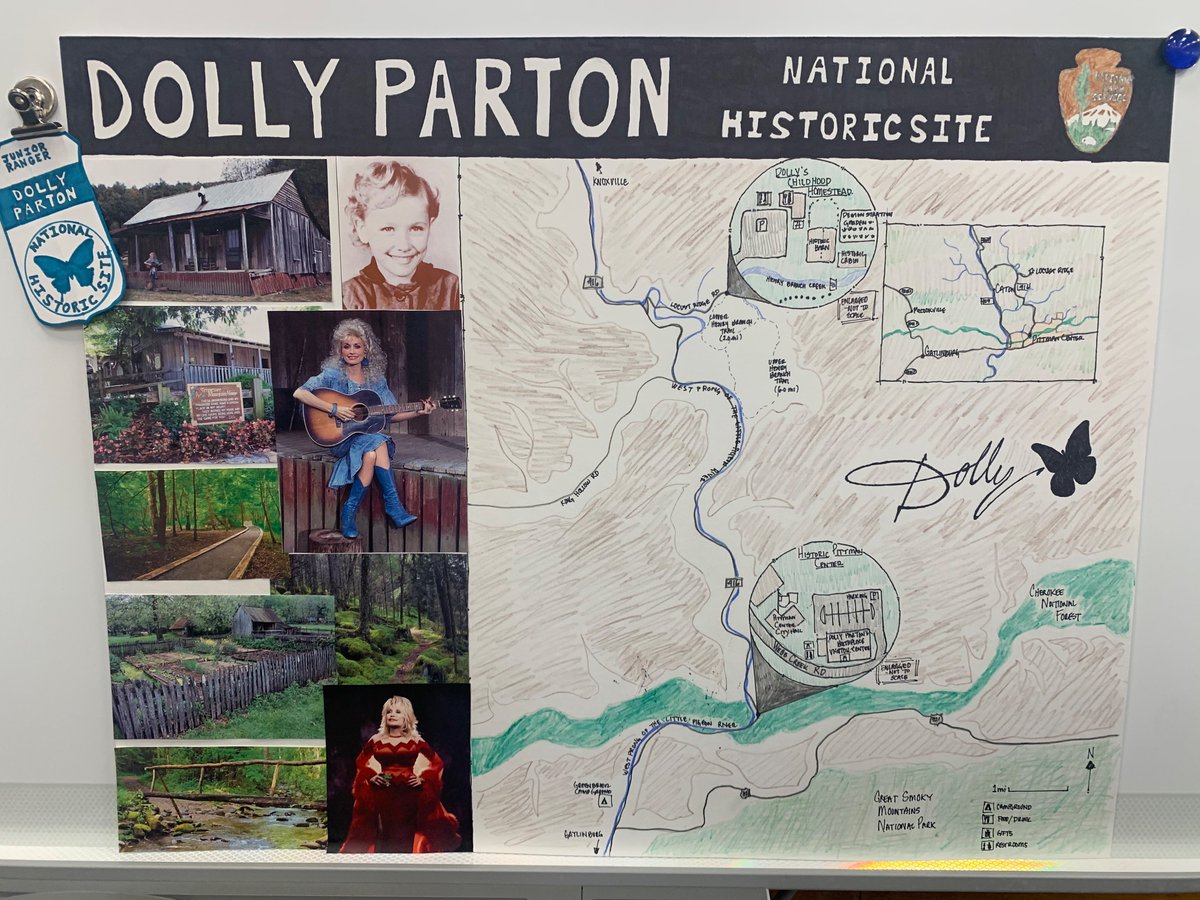Brekyn_'s tweet photo. @DollyParton I’m a @NatlParkService ranger! My dream is to make a park memorializing everything you represent. My team @ a training made a pretend park &amp; I want to make it real! We already laid all the ground work for it! 🤠 Just need your help to create Dolly Parton NHS! 🦋🤍 https://t.co/QgwawSh2X0
