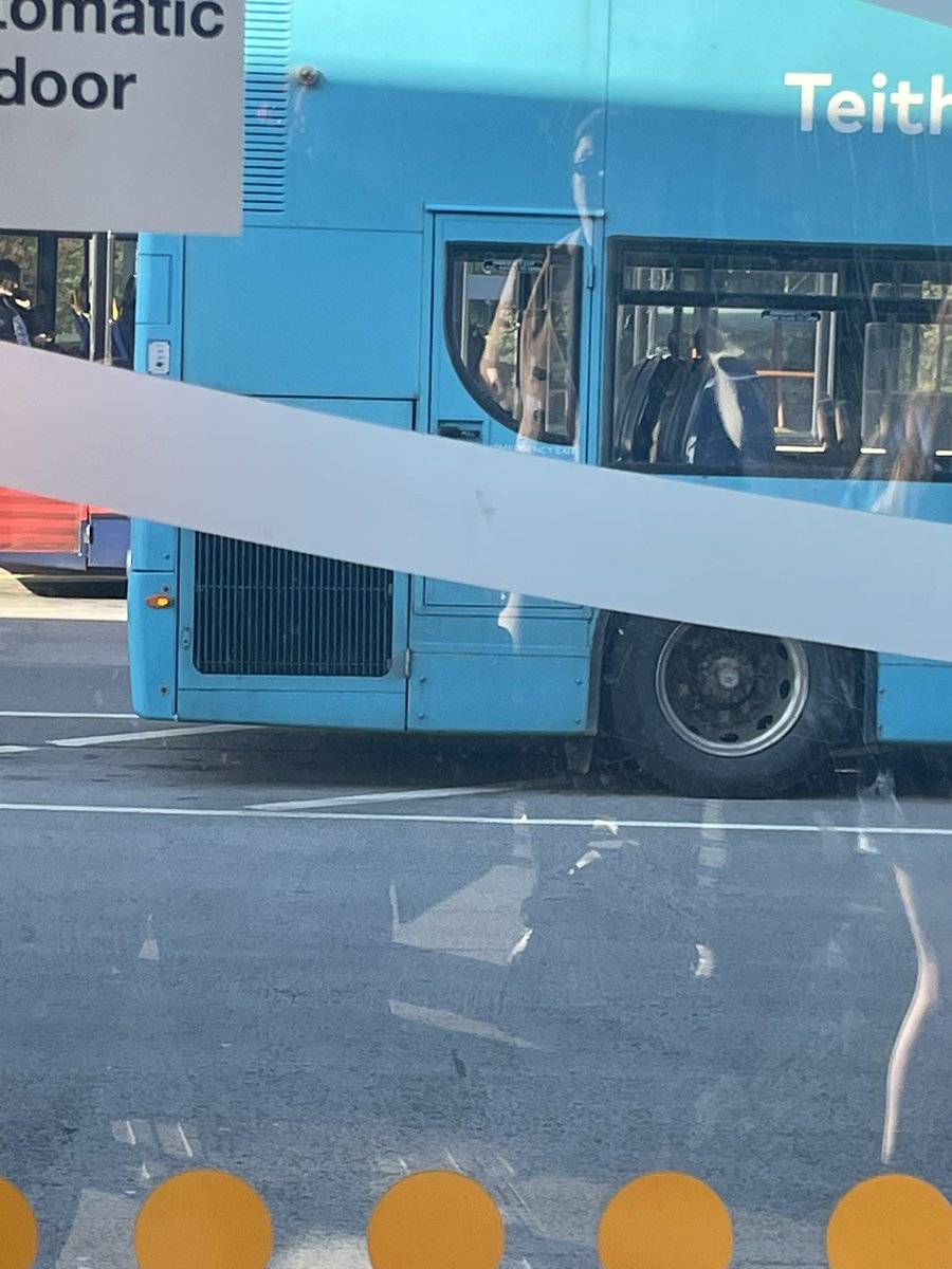 Bunni_Axox's tweet photo. @arrivabuswales 3 buses not turned up now and one of the drivers was sat at the back of the bus on his phone then turned the sign to “out of service” and drove off. I’ve been here for an hour and no buses at all ! What a joke. https://t.co/jrWg5wOAQZ