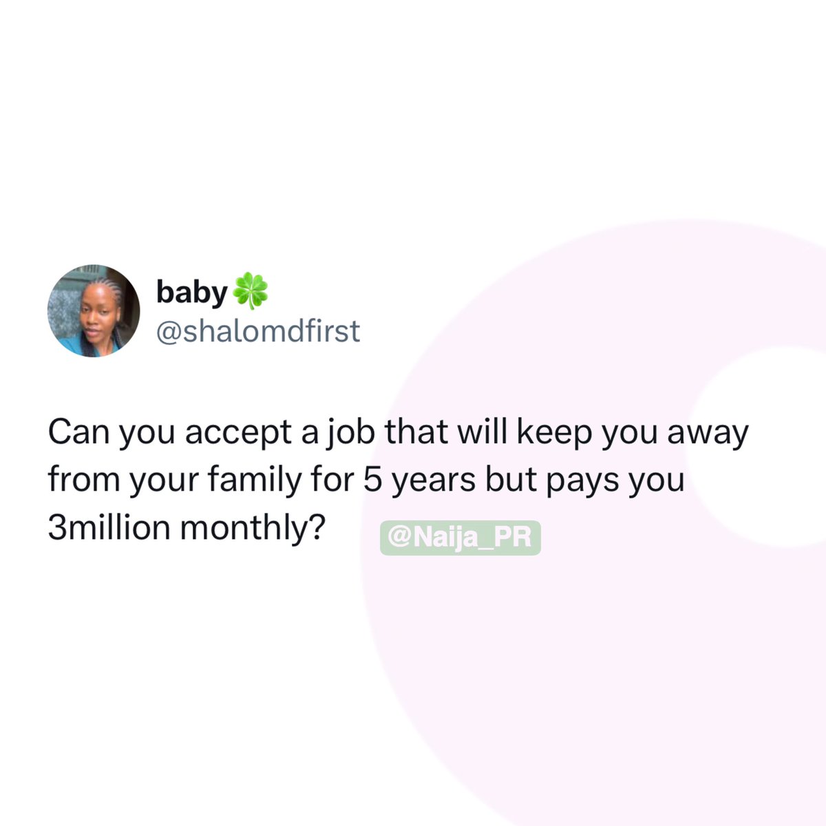 Naija_PR's tweet image. Can you??