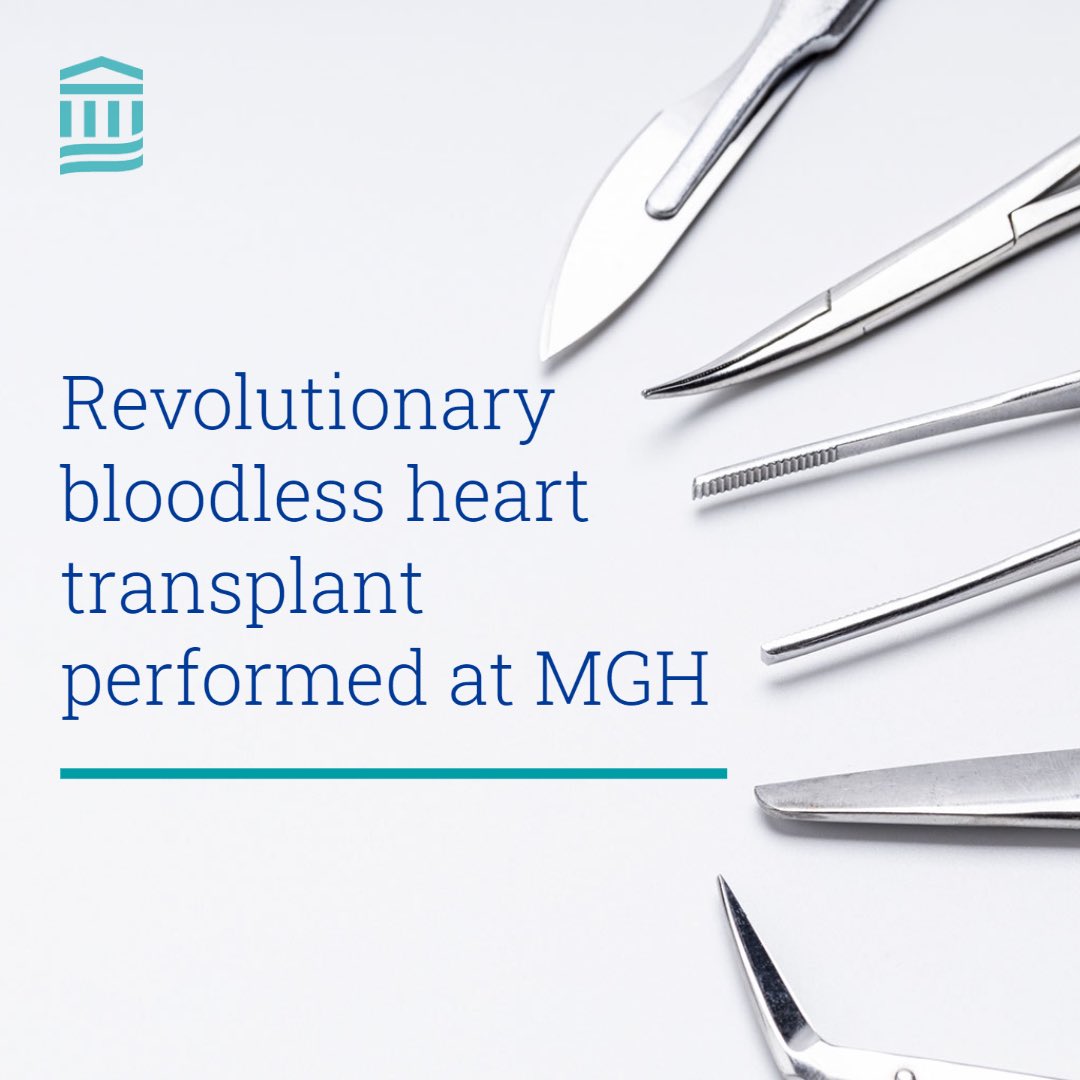 At the Mass General Transplant Center best-in-class clinical care is paramount. Read about the team’s innovative solution for a Jehovah’s Witness #hearttransplant patient

massgeneral.org/news/press-rel…