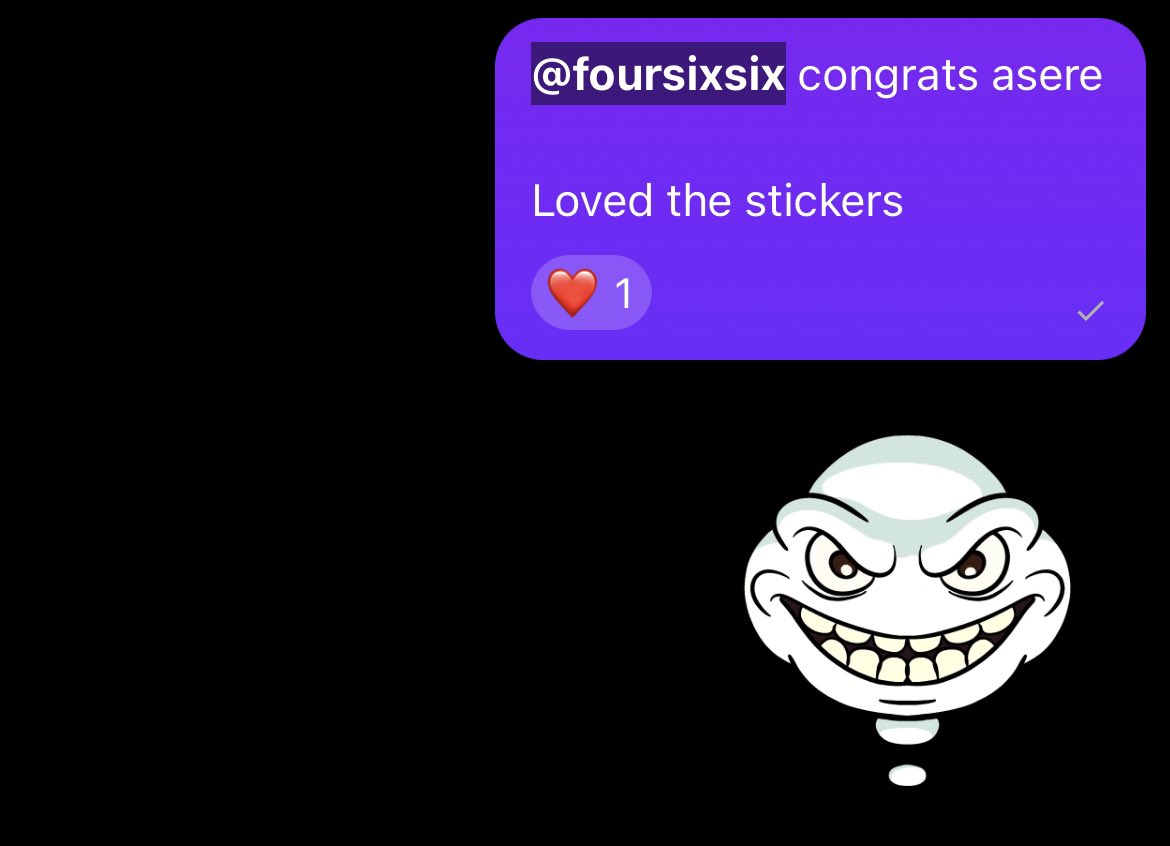 <a href="/foursixsix/">F◎ursixsix</a> <a href="/HappyThoughtNFT/">Happy Thought Club</a> <a href="/saydialect/">Dialect 📥 (hiring)</a> This face hahahah
My favourite!
Mean expression, i like it!
Good job ❤️🟣