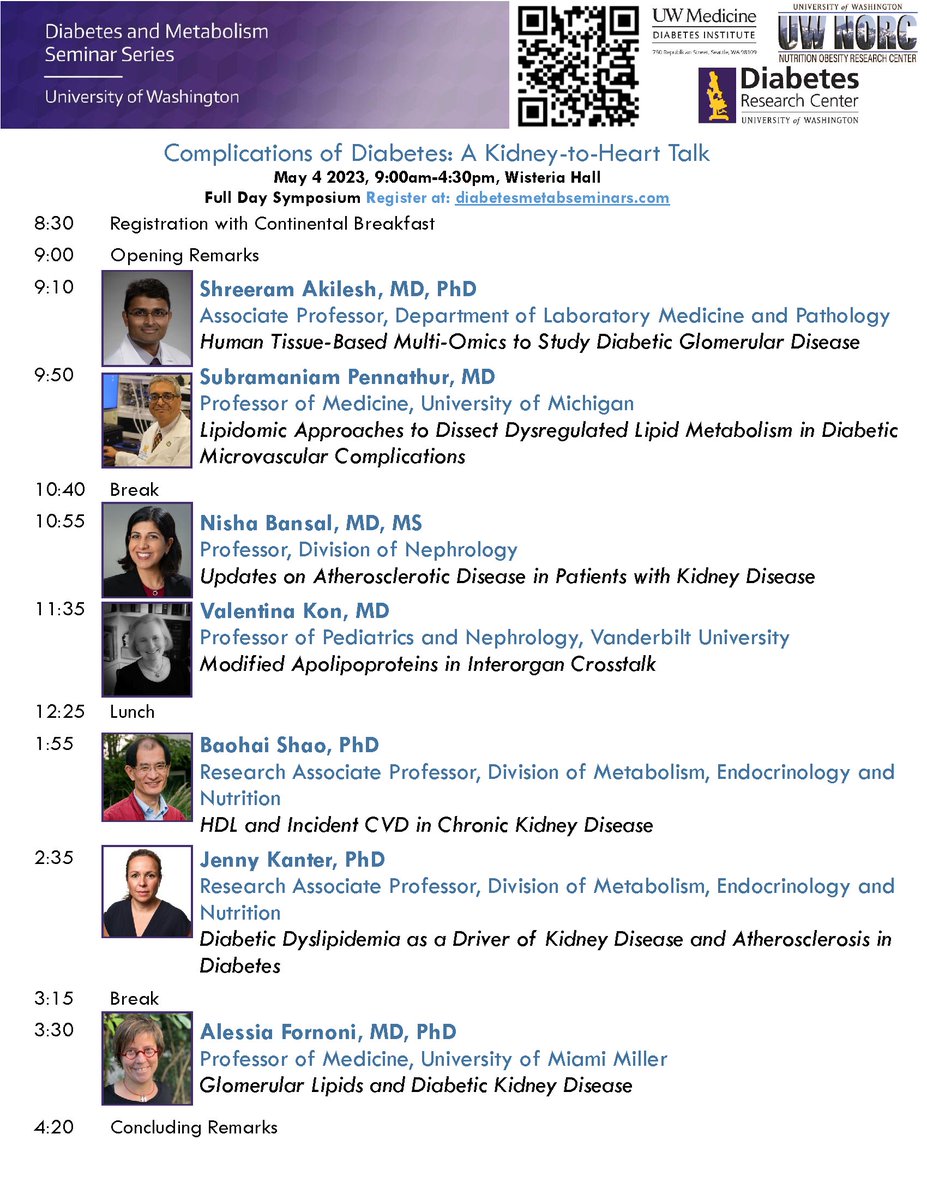 Join us for our Annual Symposium next week on May 4th! Register online at diabetesmetabseminars.com/event/annual-s…