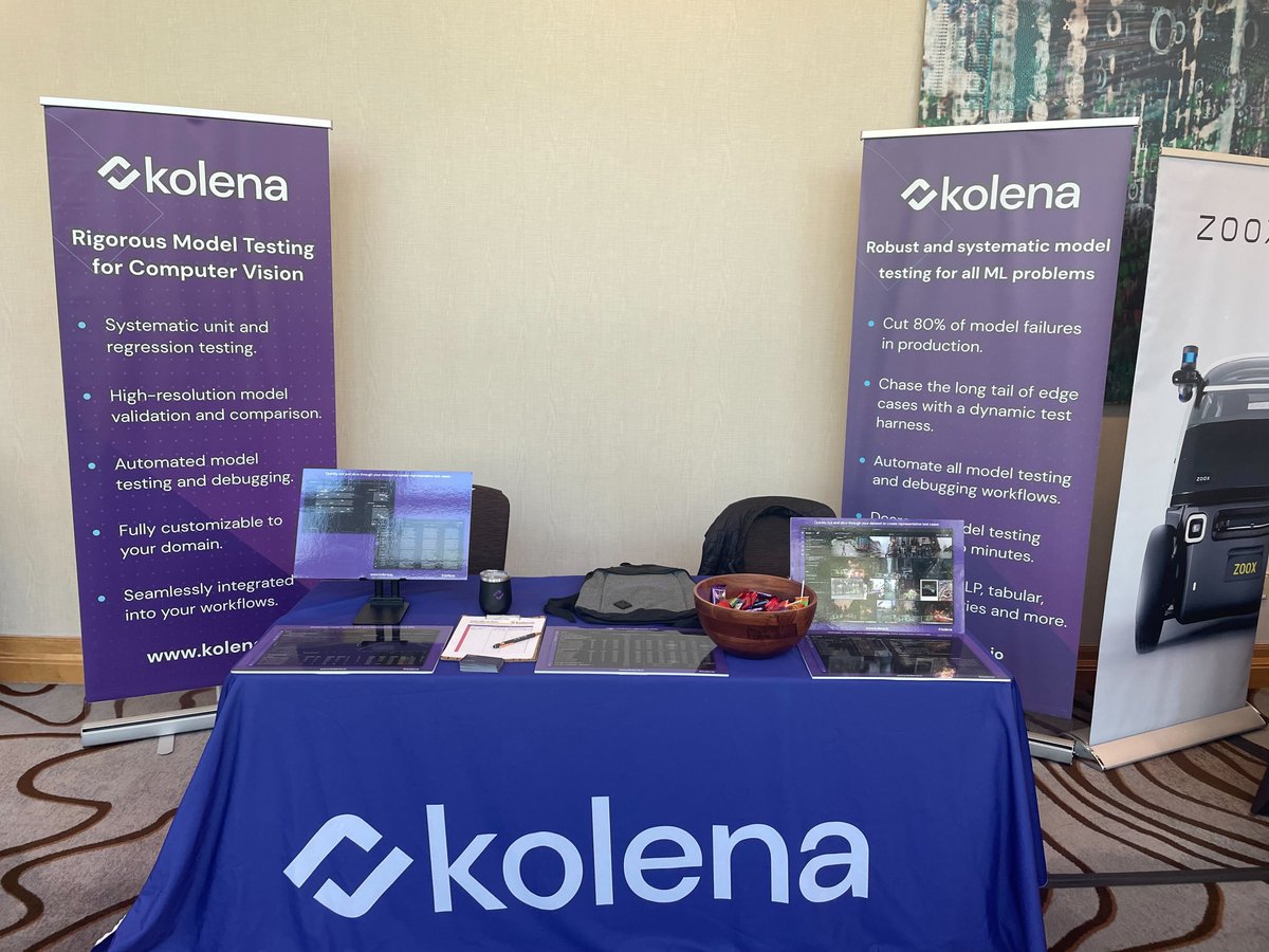 kolenaIO's tweet image. We&apos;re here! @AI_AInstitute&apos;s Computer Vision Summit in San Jose kicks off today. Swing by our booth, have a chat, and score some swag! 🔥

Our CEO @_moelgendy will be speaking later today too!

bit.ly/kolenacvsummit

#MachineLearning #mltesting #computervision