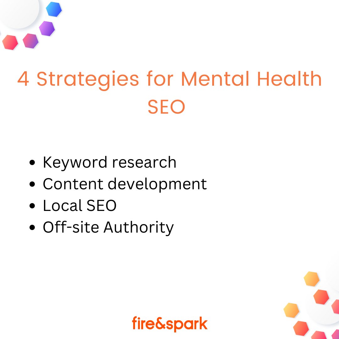 If you’re a psychologist, psychiatrist, psychotherapist, or any other specialization within the mental health field – you can benefit from SEO services. Learn more: fireandspark.com/services/seo-s…

#seo #healthcare #mentalhealth #telehealth #psychologist #psychiatrist #psychotherapist