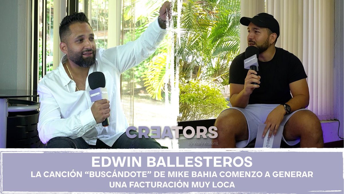 CreatorsbyWall1's tweet photo. "EDWIN BALLESTEROS - "BUSCÁNDOTE" DE @MikeBahia  COMENZÓ A FACTURAR DURO!" by Creators By Wally Wallens. https://t.co/WA20kuDsYg https://t.co/lUX0aDowl7