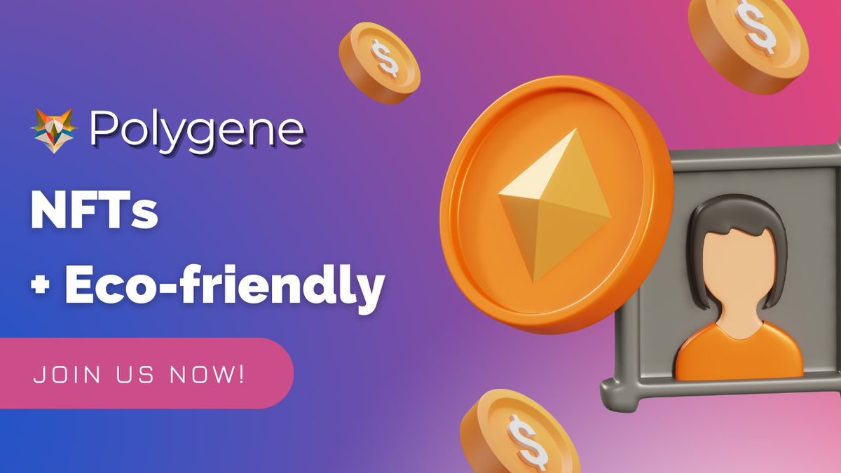 🌐 What are #NFTs? They're non-fungible tokens that represent unique digital assets. Polygene takes it a step further by combining NFTs with eco-friendly practices for a greener and more sustainable art world! 🌍💚 #PolygeneNFTs #DigitalArt #Sustainability+