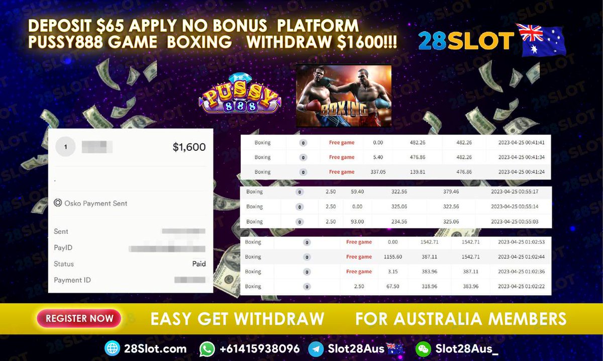 28SLOTAUS's tweet photo. 📷 28Slot AUS 📷
 📷WhatsApp : https://t.co/qvVJ1GT7Q1 
📷Telegram : https://t.co/iYptv8BAGR
 #28slot #OnlineCasino #slots #pokies #virtualcasino #onlinebetting #OnlineSlots #gamblingonline https://t.co/jMwv1GY0t2
