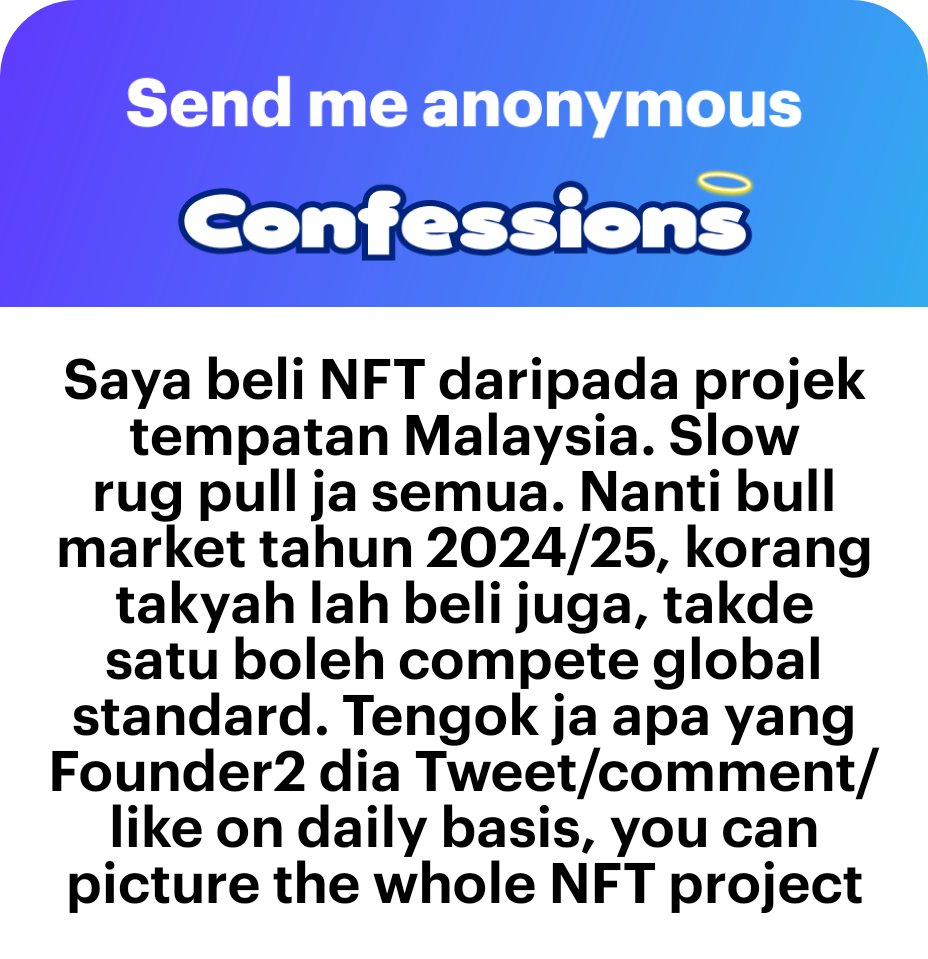 Kind of agree with this.

Antara yg local NFT projects masih consistent dan aktif ialah <a href="/tigerpunksmy/">TIGERPUNKS</a>