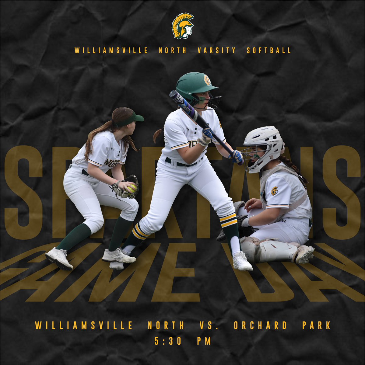 northvsoftball's tweet image. GAME ON today at the North Turf as the Spartan Softball team takes on Orchard Park. Come on out  at 5:30pm to support! #TurntheKey 🔑💫