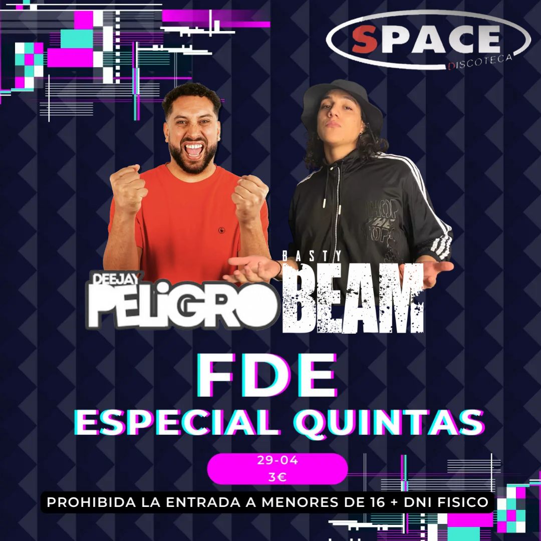 ¡¡¡Estamos de vuelta!!!🕺

⚫️Temática especial quintas: la foto de quintos más original se lleva un chupito🥃

Like ♥️ y RT🔄 para entrar en el sorteo de una entrada.

¡Mucha suerte a todos! Os esperamos.

DNI FÍSICO⚠️
PROHIBIDA LA ENTRADA A MENORES DE 16🚫