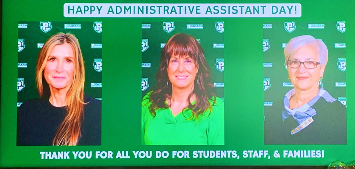 Thank you for all you do Mrs. Kohut, Mrs. Brackbill and Mrs. Costa. We appreciate you! #administrativeassistantday