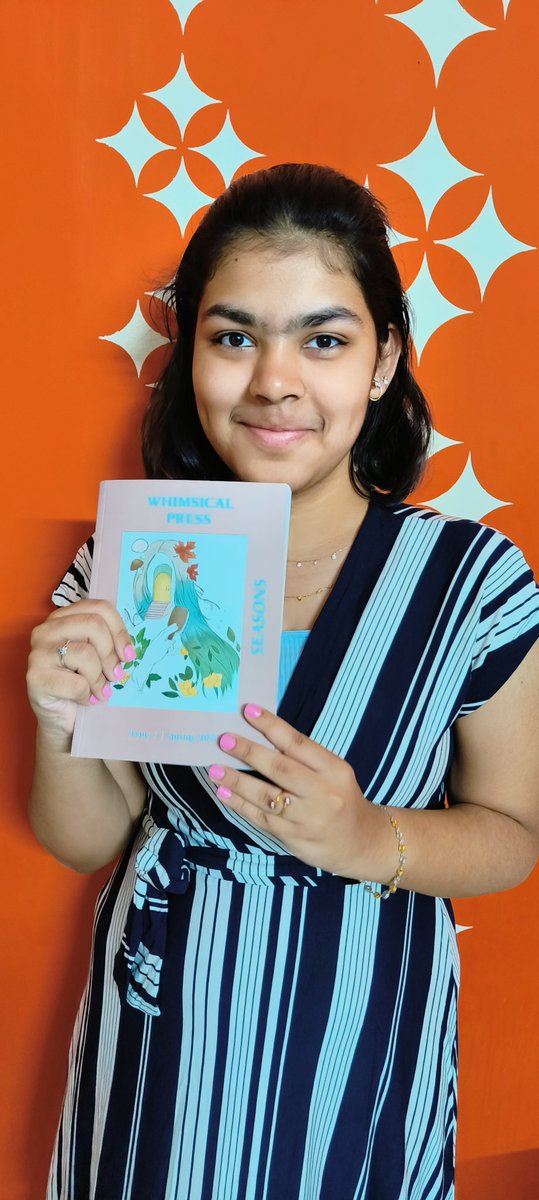 IamBShailey's tweet photo. Every first is a treasure; a prize moment to cherish. 
My first literary work in print - 
'Seasons' anthology by @WhimsicalPress 
Thank you Lily for choosing my two poems - 💕
And sending it across - you're Special💖 https://t.co/5FLPGiFqKj