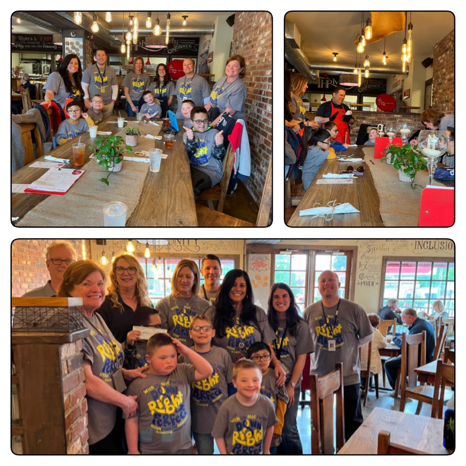 HowellMemorial's tweet image. Mrs. Roberto’s class visited the No Limits Cafe today. We dined and presented a $1,000 check raised through our Down Syndrome Awareness t-shirts w/ @HowellTwpGrieb.An amazing experience. For more info on the No Limits Cafe visit nolimitscafe.org. #WorkHardBeKindGoBulldogs