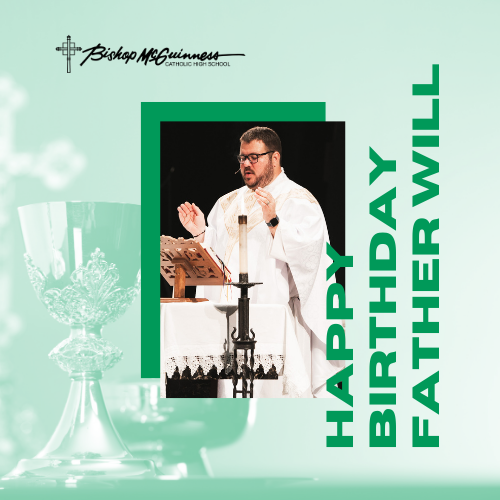 BMCHSOKC's tweet photo. Happy Birthday to Father Will! Thank you for all you do for BMCHS☘️
Psalm 65:11-12 💚
#bmchs #happybirthday #bishopmcguinness https://t.co/AcAxt079v3