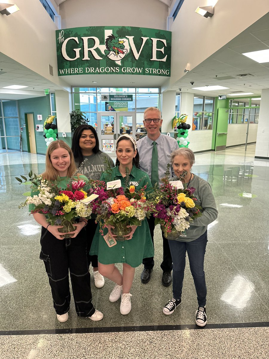 Continuing to celebrate these sweet ladies that hold down our office. Thanks for all you do! @WGESfrontoffice #DragonProud #InspireExcellence