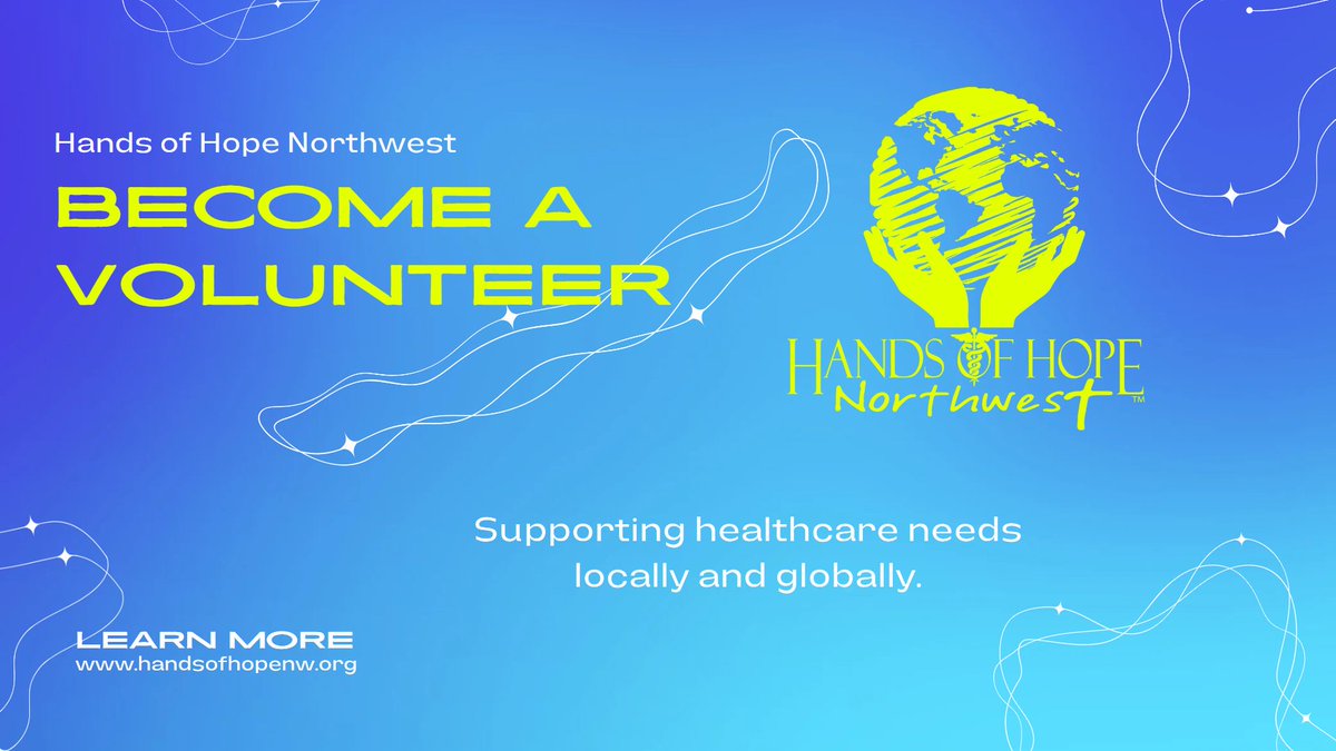 HandsofHopeNW's tweet photo. Want to make a difference in the world? Join the Hands of Hope Northwest volunteer team! We're a non-profit org dedicated to supporting healthcare needs. Whether you can give a few hours or more, we have opportunities for you! #volunteer #giveback #handsofhopenorthwest #nonprofit https://t.co/qAUNOE71cU