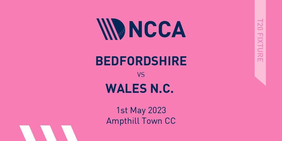 Ampthill Town Cricket Club 🏏 Bedfordshire vs Wales 2 x T20 games First one starting at 11 am. Bar will be open @AmpthillTownCC @BedfordshireCCC