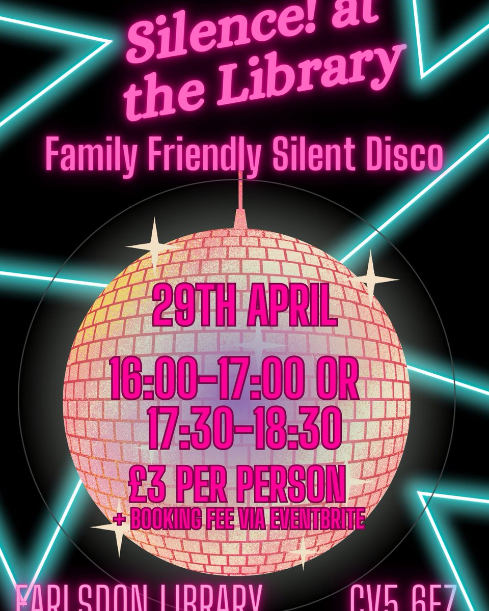 EarlsdonL's tweet photo. Get your glowsticks ready! Have you got your low cost tickets to our family friendly live silent gig yet? #livemusicincov #silentdisco #familyeventsincov #earlsdon @EarlsdonPrimary

https://t.co/fsE8zUznPp https://t.co/SX762KN3rp