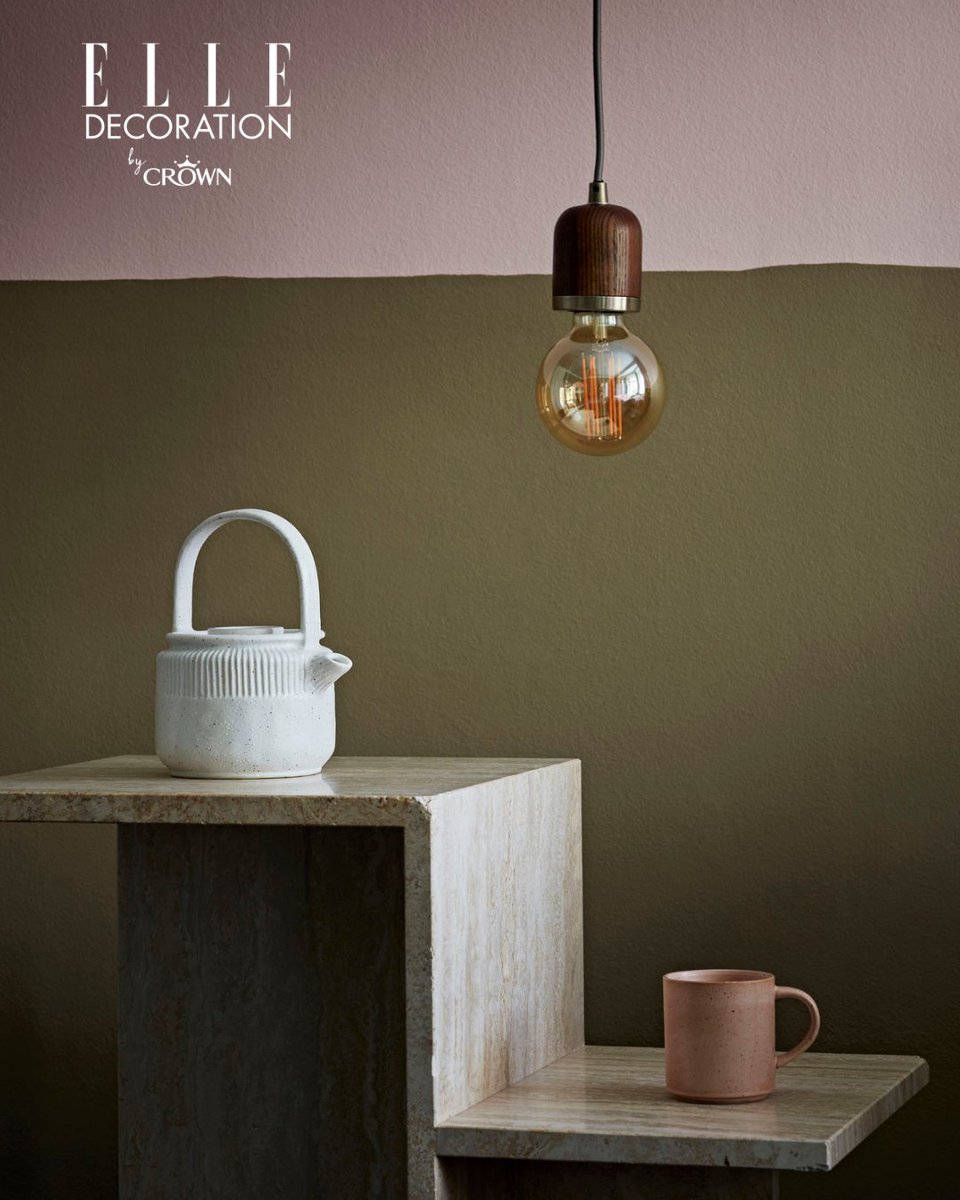 🍃 The spring and summer seasons are the perfect time to go a bit bolder with colour. We love this fun combination, featuring the shades 'Satin Lining' and 'Go Green' from our Elle Decoration collection.