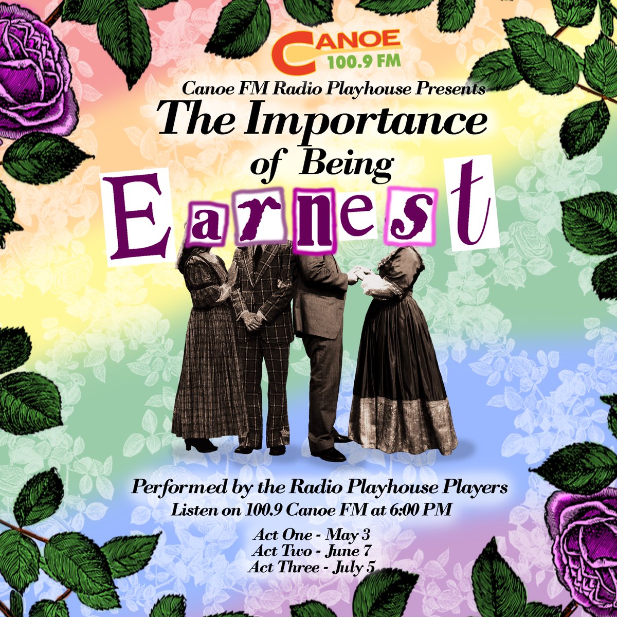 RitaCJackson's tweet photo. @canoeradio Radio Playhouse presents Oscar Wilde's "The Importance of Being Earnest". Join us on Wednesday May 3rd at 6pm on 100.9 CanoeFM for ACT 1. #communityradio #radiotheatre #oscarwilde #localarts #theimportanceofbeingearnest #theatre #myhaliburtonhighlands @_amythecat https://t.co/mJuQEYGfzy