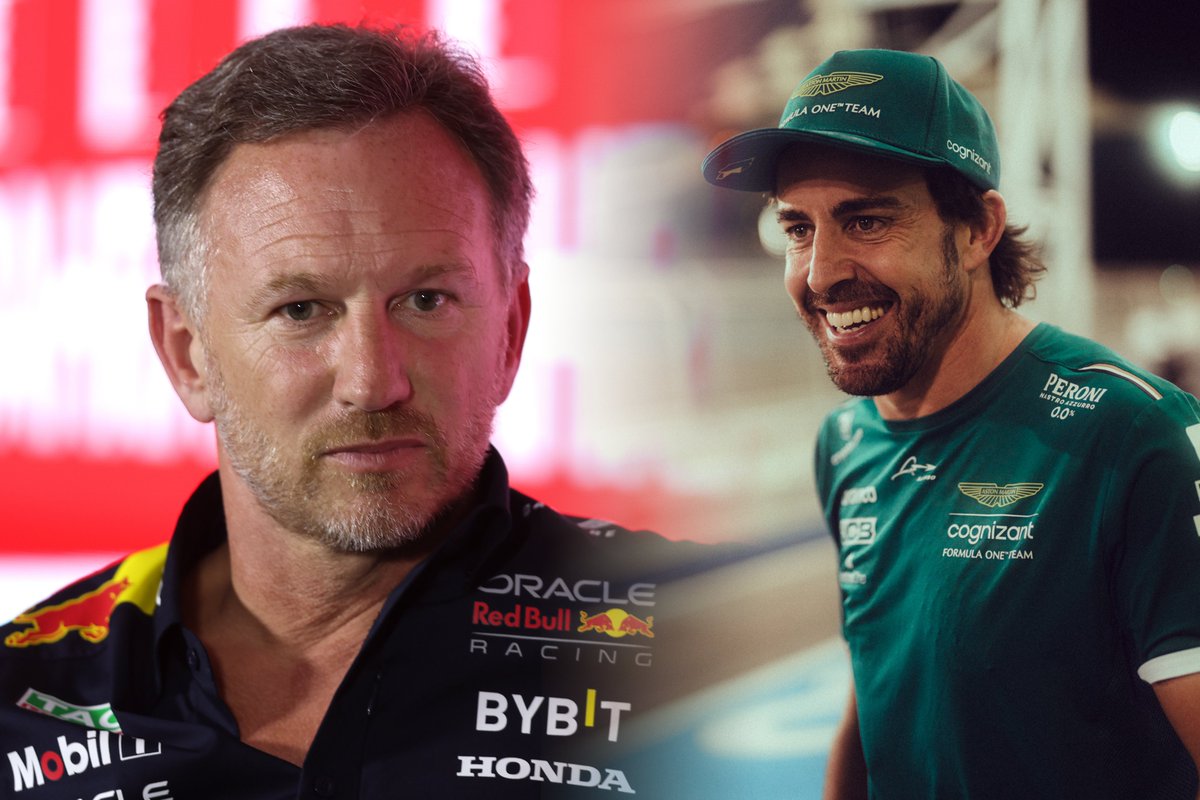 FormulaDirecta's tweet photo. 💥 Christian Horner: "Aston Martin ha dado un gran paso adelante y Fernando está pilotando increíblemente bien".

👉 "¿A qué equipo le pones la mira?", le han preguntado al Horner, que no ha dudado al señalar a uno directamente. "Bueno, a Aston Martin y a un piloto: Fernando Alonso".

[@GPFansES]

#F1