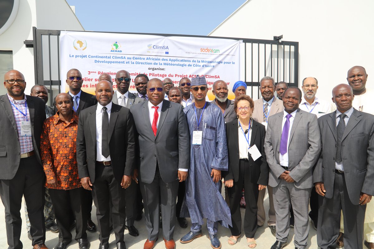 ACMAD_org's tweet photo. THE THIRD ACMAD CLIMSA CONTINENTAL STEERING COMMITTEE GROUPE PHOTO. Hotel ONOMO : ABIDJAN/Grand BASSAM-COTE D’Ivoire, 18 Avril 2023. https://t.co/TXM0lO6LbG