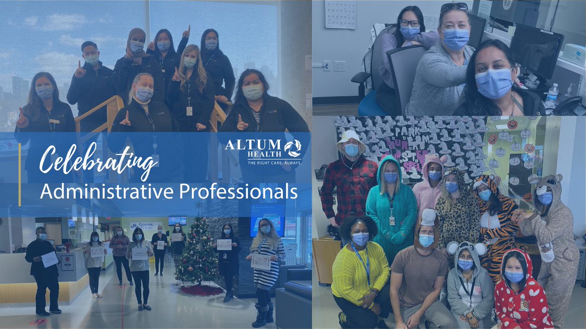 AltumHealth's tweet image. It's #AdministrativeProfessionalsDay !👏

Thank you for all that you do to support day-to-day operations and ensure a positive patient experience. You are the backbone of our clinics and the first smiling faces people see when they come in. We are grateful for everything you do!
