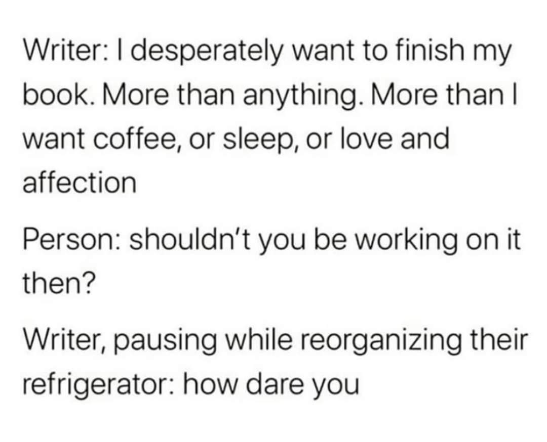 kr_norrick's tweet photo. I should be editing right now, but lemme just put out a tweet real quick.... #Writer #WritingCommunity #authors https://t.co/DylWdbH8P8