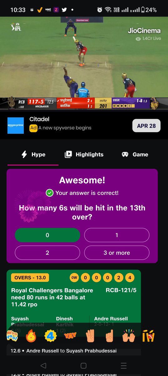 AgLovely's tweet photo. @JioCinema 
Ankita Gupta
Age: 28
#JeetoDhanDhanaDhan 
#KKRvRCB https://t.co/j7JxOBFYmU