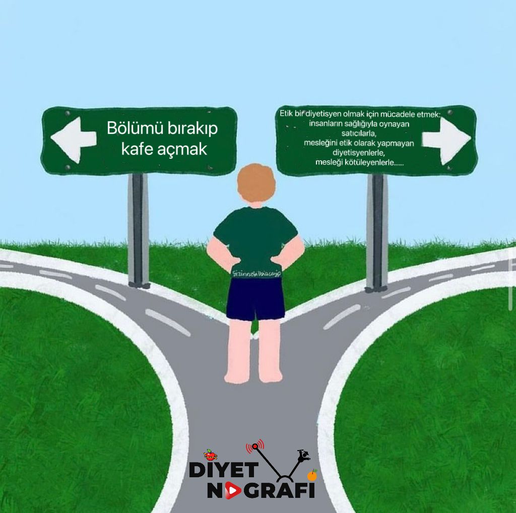 emrebayanmelek's tweet photo. Her Diyetisyenin en az 1 kez aklından geçirdiği o yol ayrımı... https://t.co/B3avSw5nof