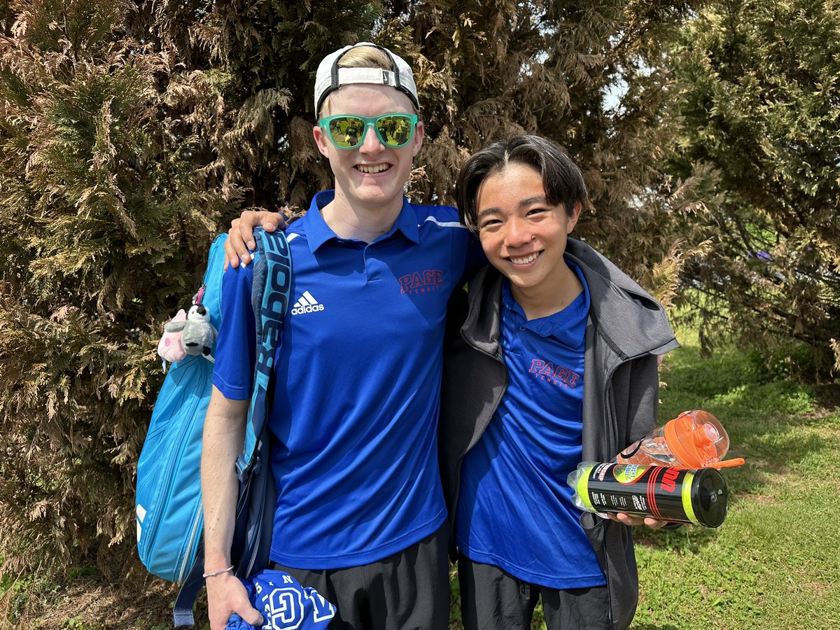 FJPHSTennis's tweet photo. The individual tournament is off to a great start! Saraah and Emma in doubles, Evan and Yui in doubles, and Sloane in singles all won their first matches. Go Patriots! https://t.co/eBIYcamFKv