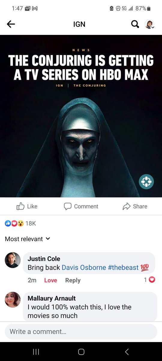 Hmmm....#BEAST <a href="/TheConjuring/">The Conjuring</a> <a href="/hbomax/">HBO Max</a> #Actor <a href="/HBO/">HBO</a> #Horror <a href="/warnerbros/">Warner Bros.</a> @wbpictures