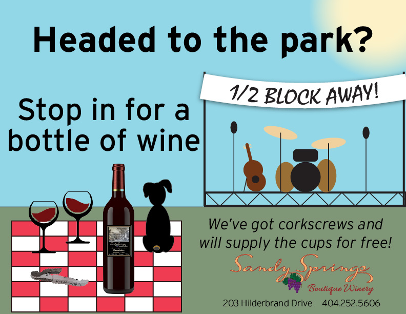 Stop in on your way to visit Sandy Springs parks and concerts!
#winelover
#winery
#winetasting
#winemaking
#wineclass
#visitsandysprings
#sandyspringsga
#thingstodoinatlanta