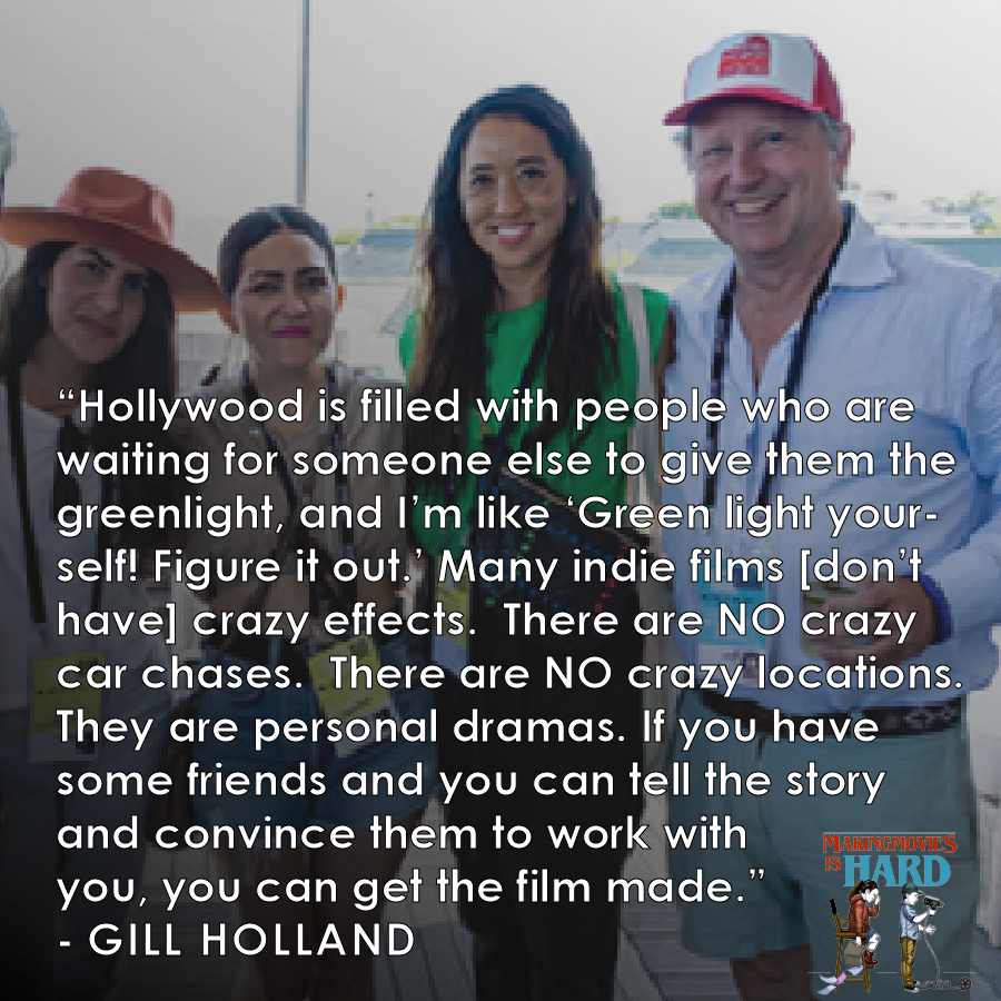 Making Movies Is Hard!!! (@mmihpodcast) on Twitter photo Hosts <a href="/alrikb/">Alrik Bursell</a> and @LizManashil get inside the mind of indie executive producer, Gill Holland. A true behind the scenes look into what it takes to get a movie made. Hosts <a href="/alrikb/">Alrik Bursell</a> and @LizManashil get inside the mind of indie executive producer, Gill Holland. A true behind the scenes look into what it takes to get a movie made.