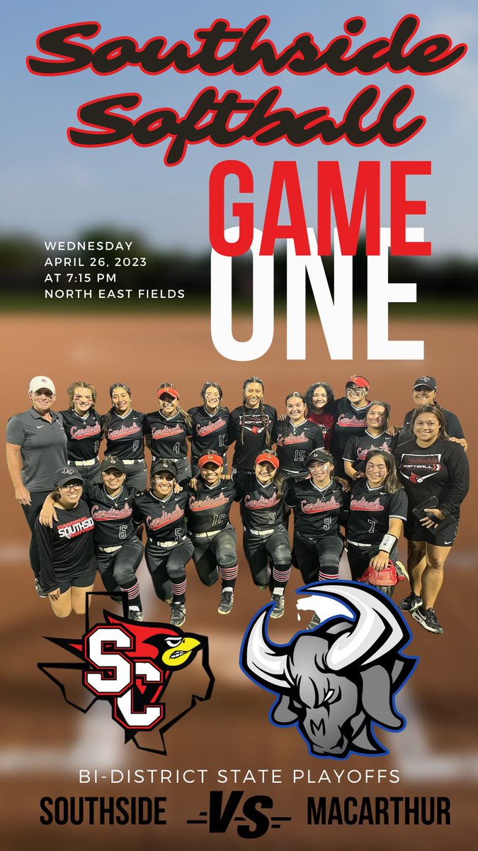 christacarras32's tweet photo. This is what we work hard for ALL year. This is where the greatest of the greats battle it out to be the last team standing. Only one team can take it all at the end of this road… Let’s Go, Cardinals!!! The beginning. #cardinalsoftball #southside #outwork #outplay #outlast https://t.co/muI2Ma0olt