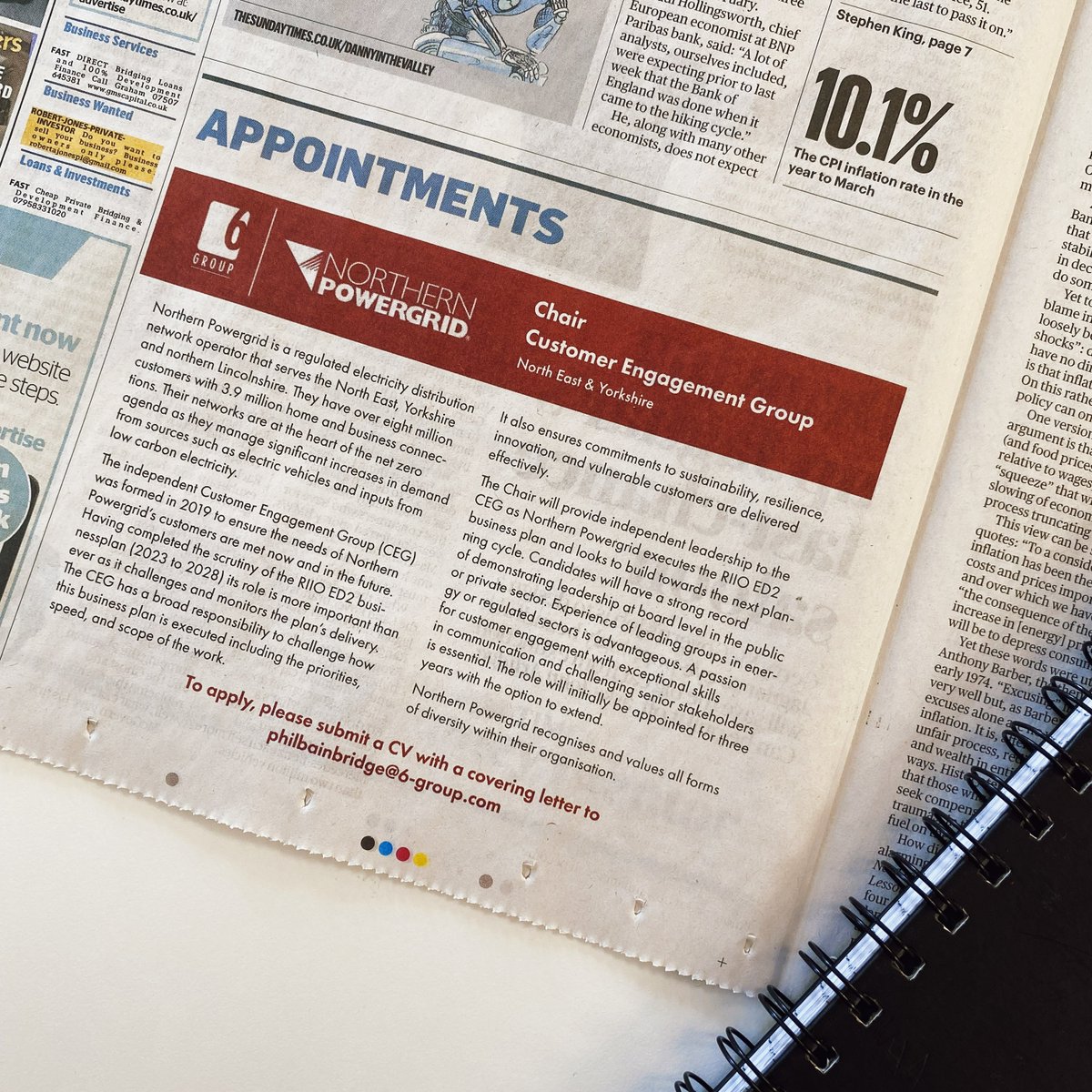 The6Group's tweet photo. We're proud of our diverse sourcing strategy, using multiple channels to identify top candidates. Recently we partnered with @Northpowergrid to fill the Chair position for Customer Engagement and advertised in @thetimes for broad reach.

Contact us at enquiries@6-group.com https://t.co/8gubenMVPy