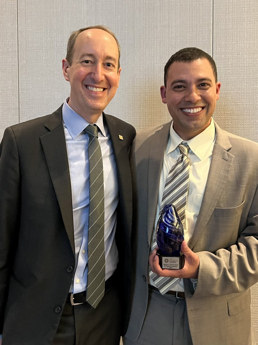 LyellJ's tweet photo. I’m not sure who to be happier for:

My friend, Dr. Jeff McClean, who just won the 1st AAN Award for Physician Leadership.

Or my friend, Dr. Terry Cascino, for whom the award is named.

No one is more deserving. I think I’m happiest for all who they’ve helped, including me… https://t.co/rN5glrSUrA