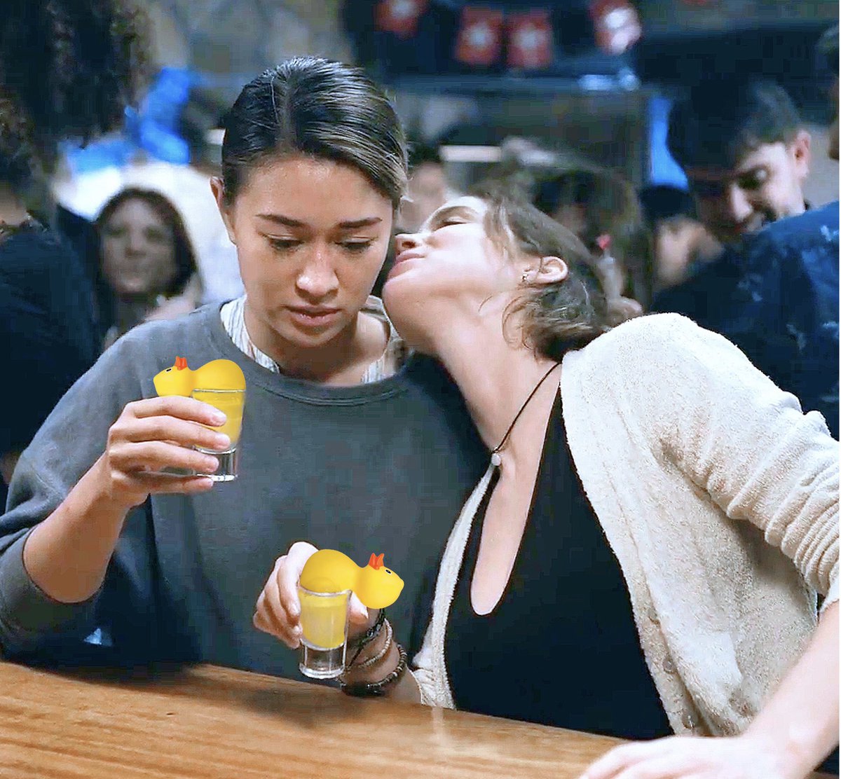 Uzukuba's tweet photo. Lemon Ducks! anyone? 🍋🦆 
It’s sweet ! Cheers!

#SaveWarriorNun #WarriorNun https://t.co/QU84JdeadD