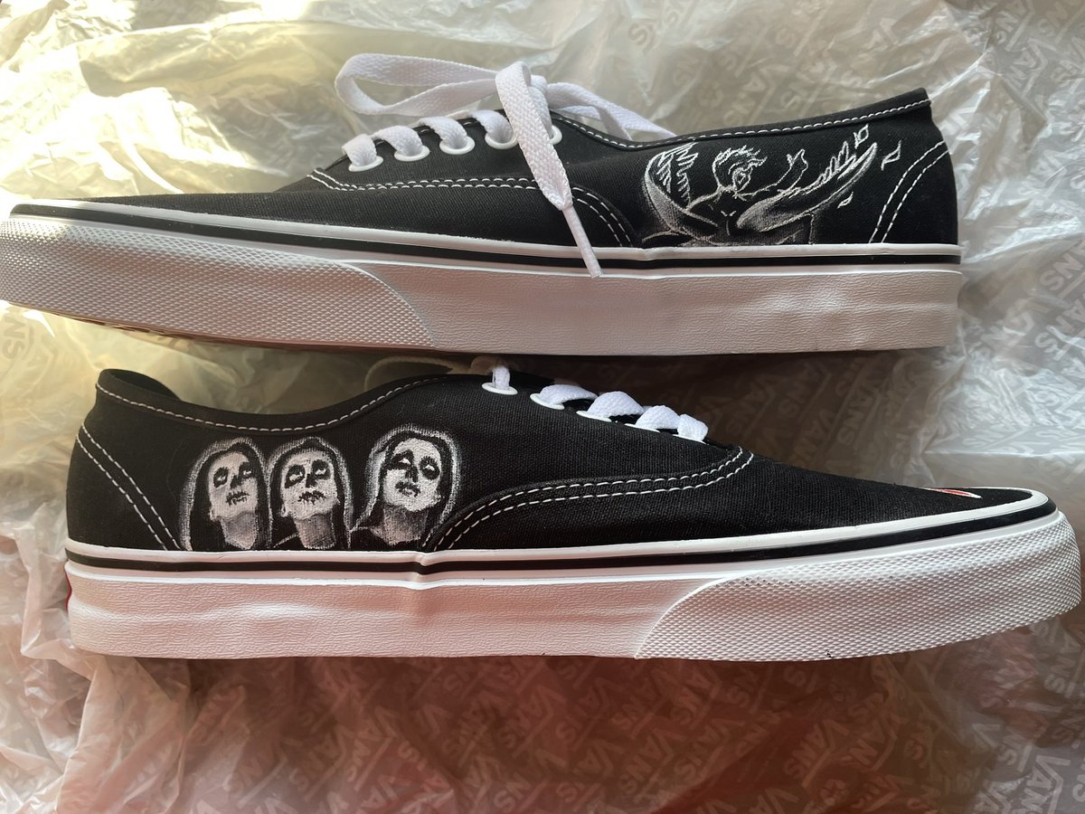 10 years of Bad Blood gave me a *really* good excuse to get something made that I’ve always wanted… custom <a href="/bastille/">BASTILLE</a> shoes! Here’s hoping it’s a dry July so I can wear them to the shows! <a href="/bastilledan/">Dan Smith</a> <a href="/Kyle_JSimmons/">Kyle Simmons</a> @willyfarquarson <a href="/Woodythedrum/">Woody</a> <a href="/CharlieBarnes/">Charlie Barnes</a>