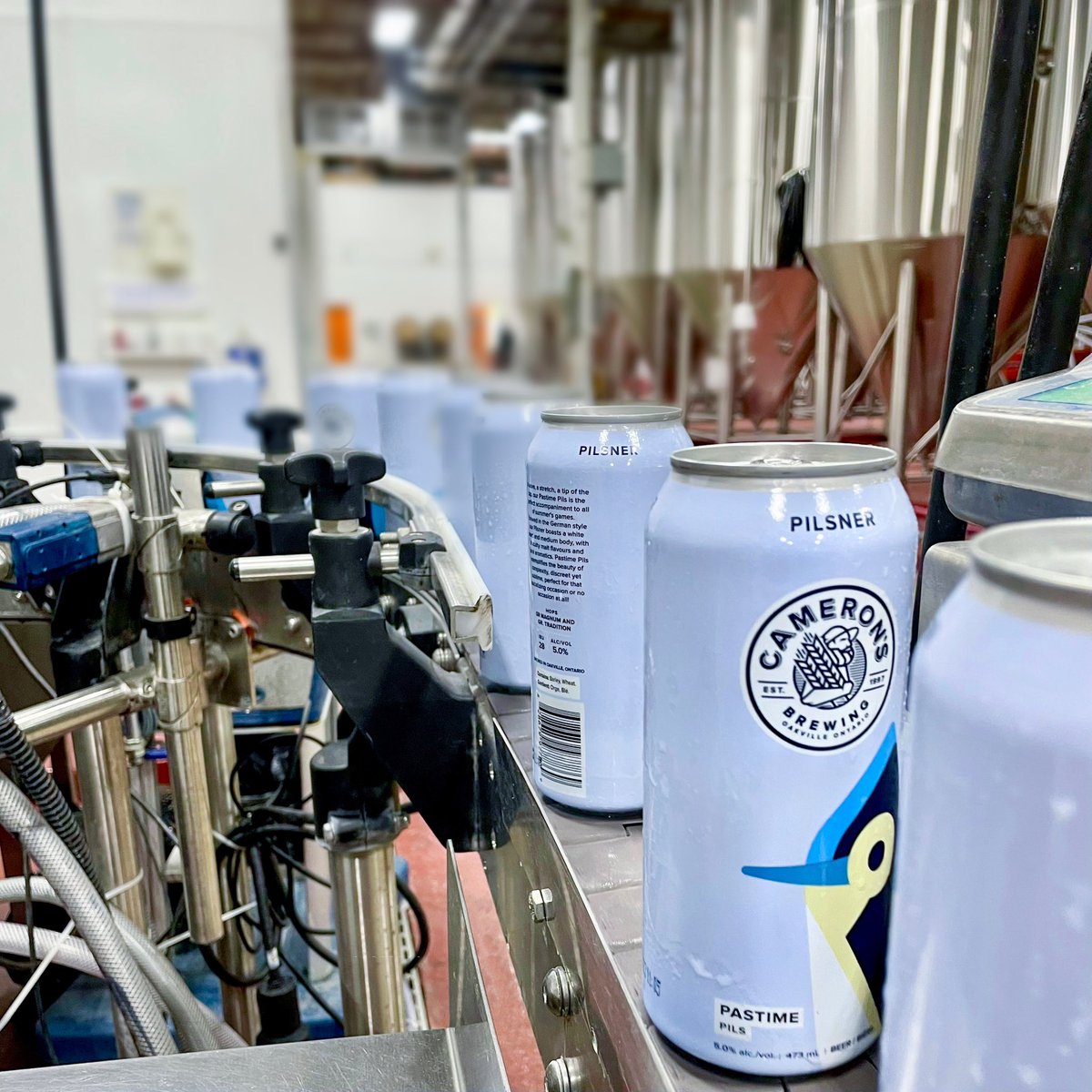 New batch of Pastime Pilsner is fresh off the line and available now in our retail shop &amp; for free doorstep delivery! Last batch sold out quickly, be sure to try this summer crusher before it’s gone!🍻🍻