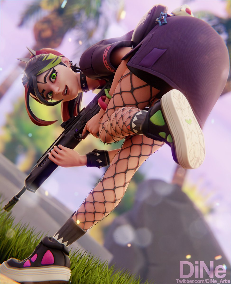 DiNe_Arts's tweet photo. "Try to keep up!"

A small attempt at playing with different angles and more "action-y posing". Any and all feedback is highly welcomed!

Helsie model by the fantastic @x_RedEyes ! Go follow them!

#fortnite #nsfw #helsie #FortniteArt #rule34 #FortniteNSFW #blenderart https://t.co/NYdZgYLLaz