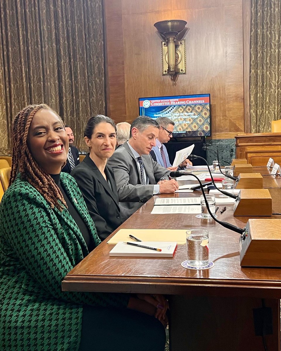 Smith4Delegate's tweet image. Over a decade ago, I was a federal advocate helping people living near pollution present their stories to Congress. Today, I was able to deliver testimony to the US @SenateBudget about my community's experience with extreme heat. #FullCircle #ClimateJusticeNow