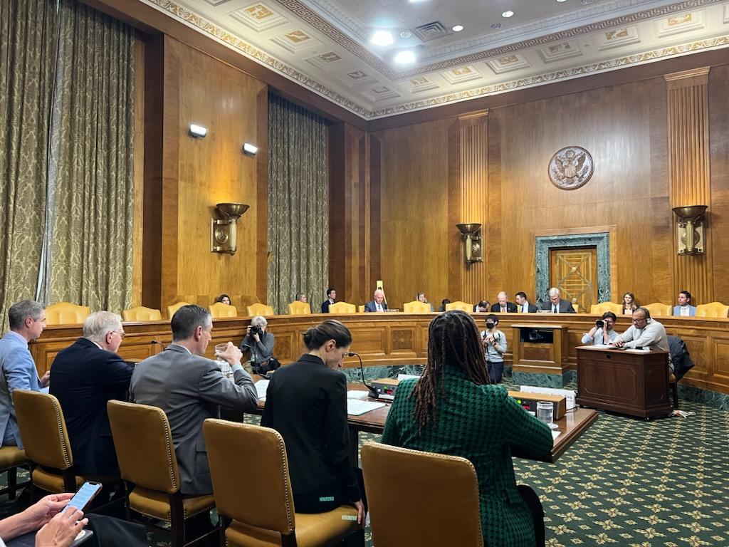 Smith4Delegate's tweet image. Over a decade ago, I was a federal advocate helping people living near pollution present their stories to Congress. Today, I was able to deliver testimony to the US @SenateBudget about my community's experience with extreme heat. #FullCircle #ClimateJusticeNow