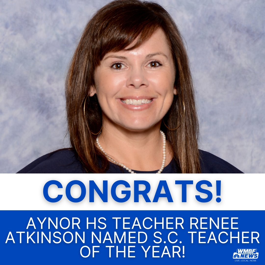 WMBF News on Twitter "CONGRATULATIONS ⭐ Aynor High School teacher